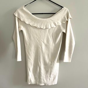 A Pea in the Pod Cream Maternity Sweater